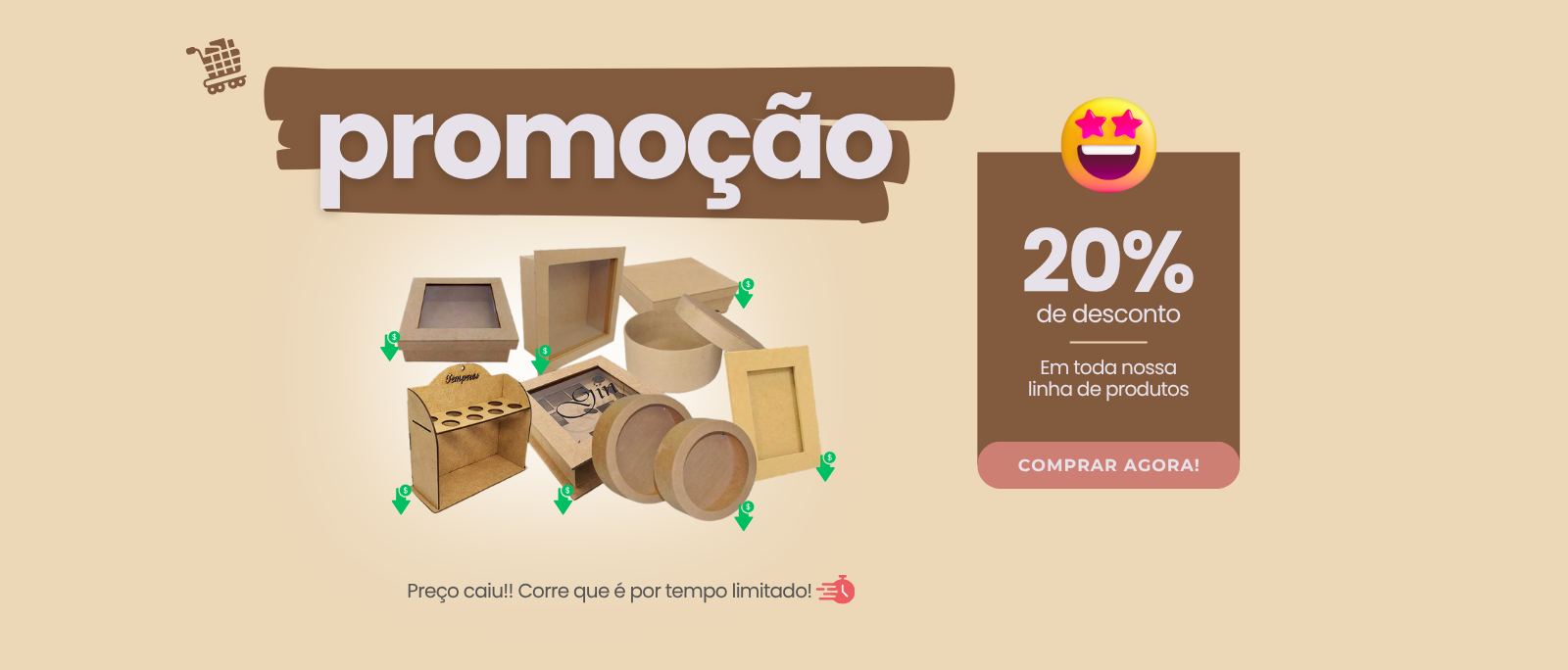 banner promoção madeira